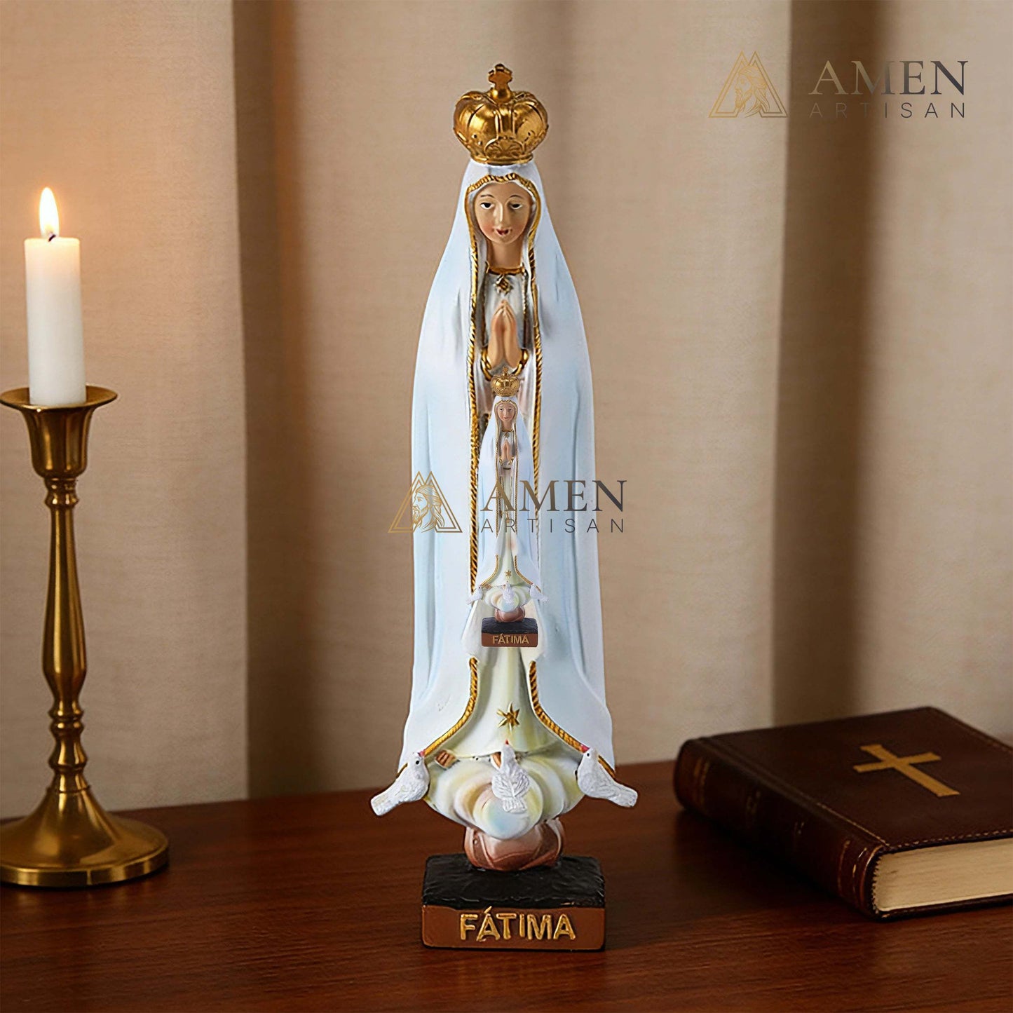 Our Lady of Fatima Statue Amen Artisan