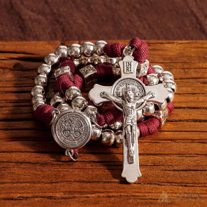 Heavy Brass Saint Benedict Rosary – Built for Strength & Weight (~5oz)