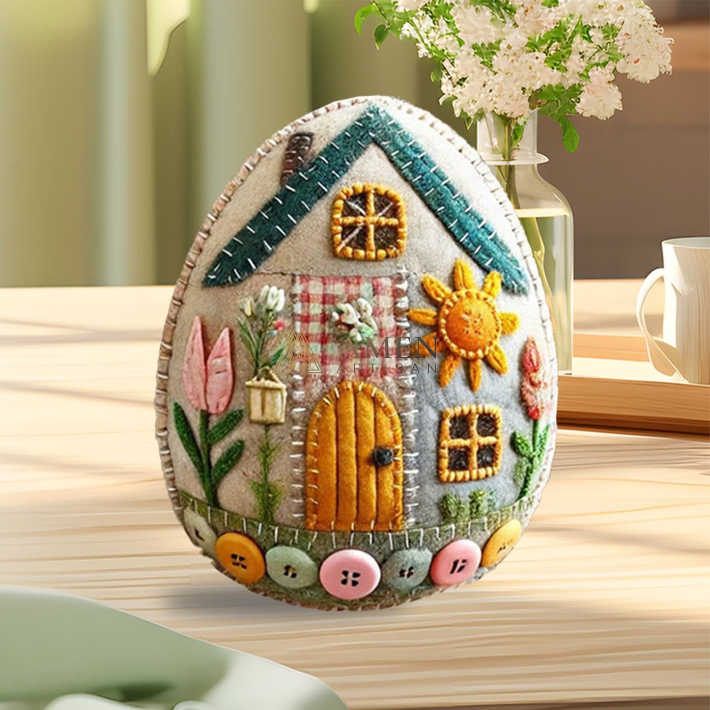 Easter Felt Egg Ornaments Amen Artisan