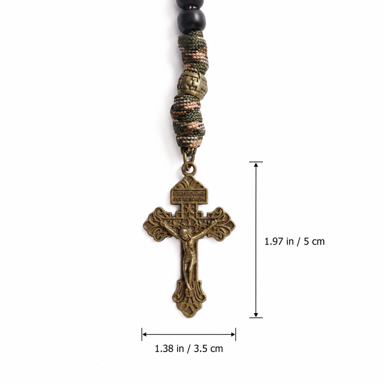 【Deal Today】St. Michael Combat Rosary Paracord Rosary – Faith & Valor Amen Artisan